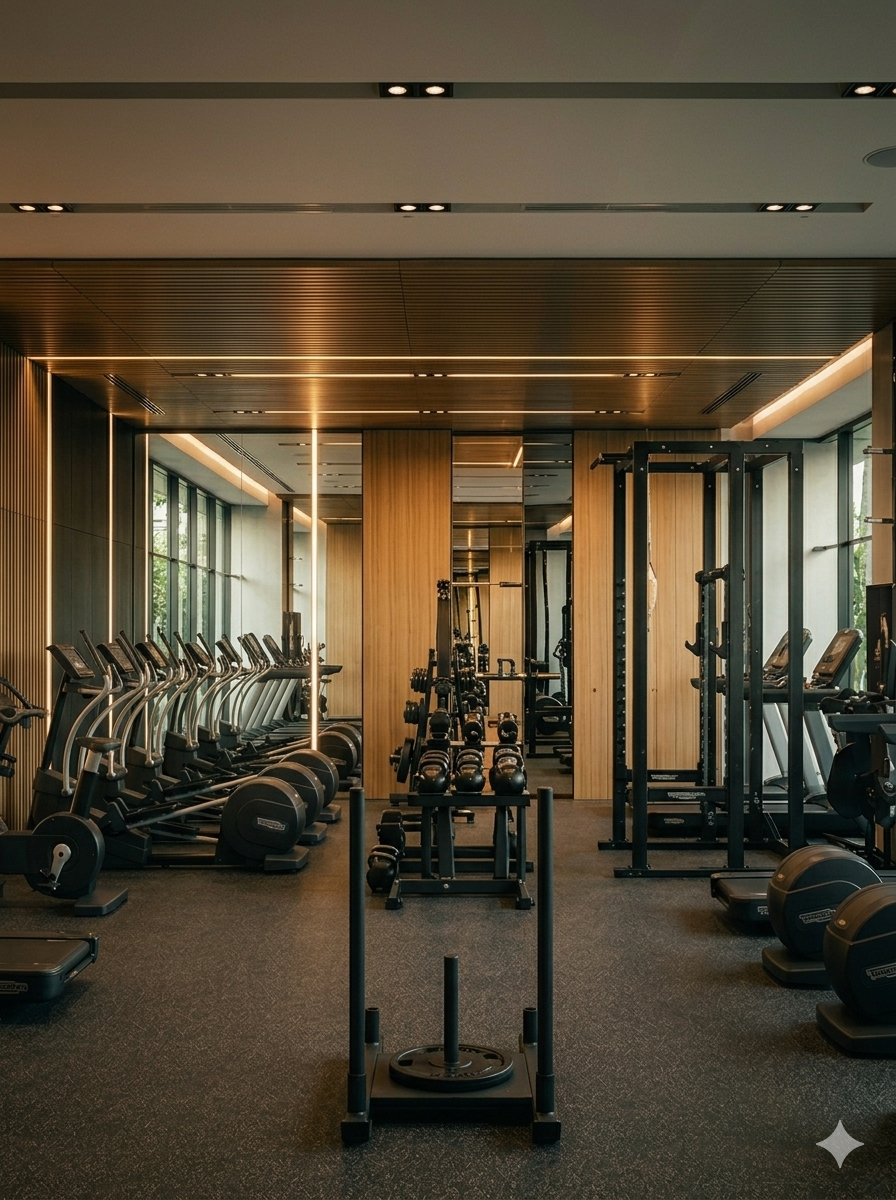 Clarence Hotel fitness studio with modern equipment